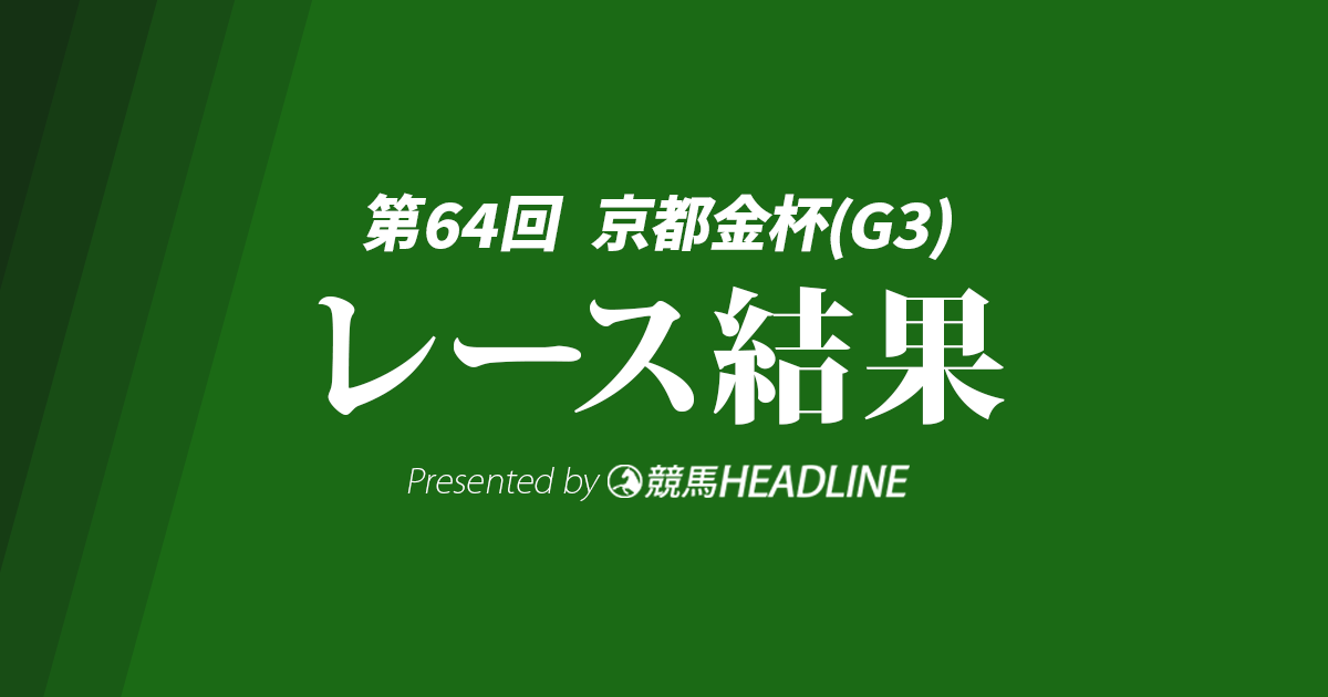 京都金杯結果2026】ブエナオンダが勝利！ | 競馬ヘッドライン