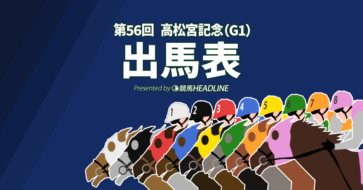 第56回「高松宮記念」出馬表 | 競馬ヘッドライン